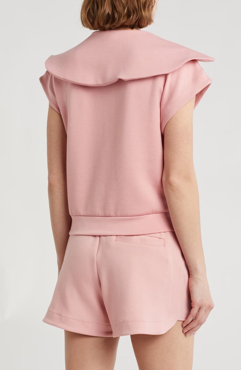 90 DEGREE BY REFLEX Monaco Scuba Knit Half Zip Pullover, Alternate, color, Blush