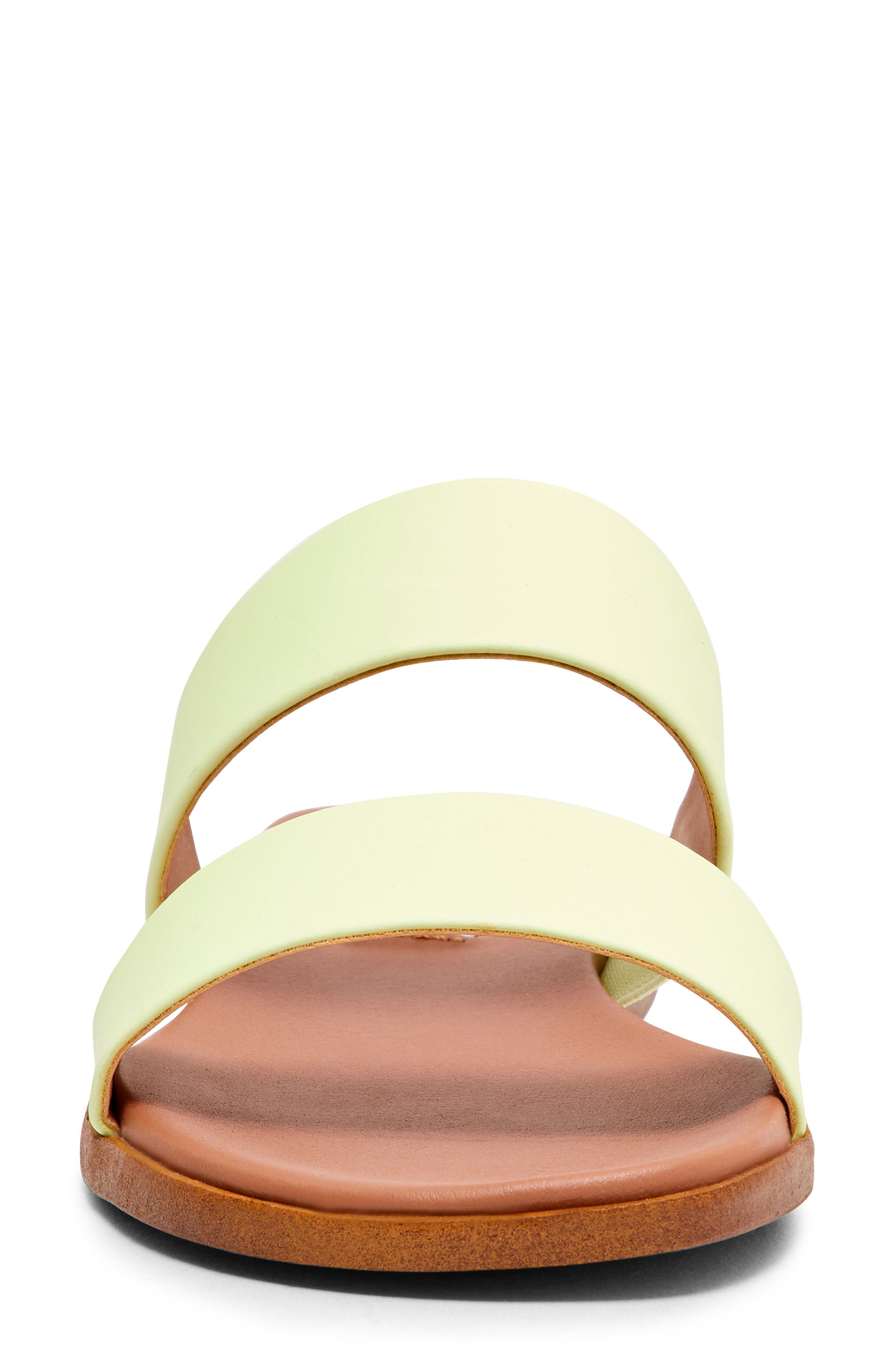 Dual Woven Slide Sandal, Alternate, color, LIME