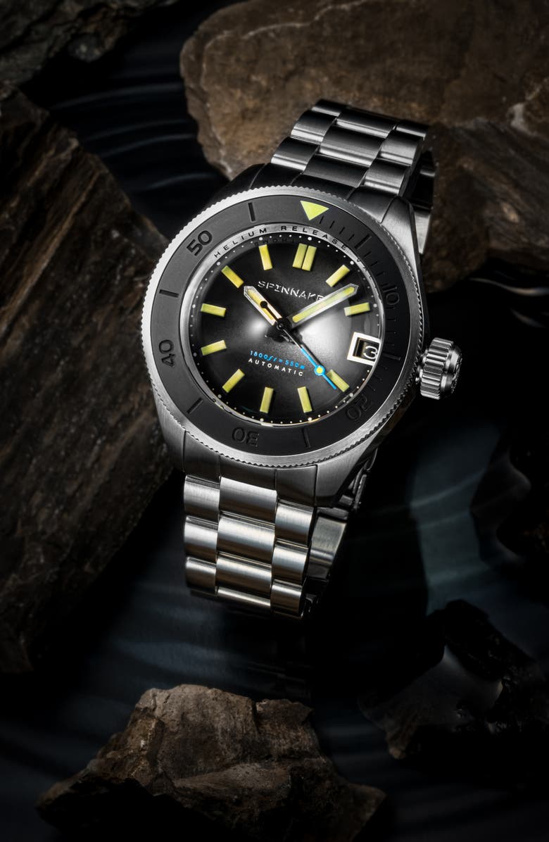 SPINNAKER Piccard Automatic Bracelet Watch, 45mm, Alternate, color, 