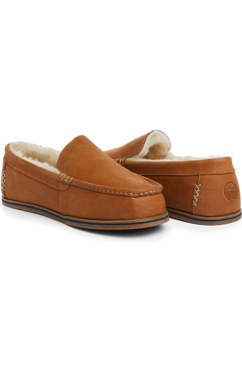 hari mari Hacienda LX Genuine Shearling Lined Slipper, Alternate, color, Chestnut
