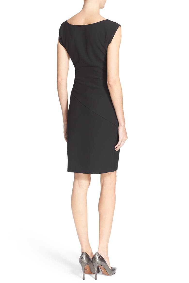 'Bevin' Sheath Dress, Alternate, color, BLACK