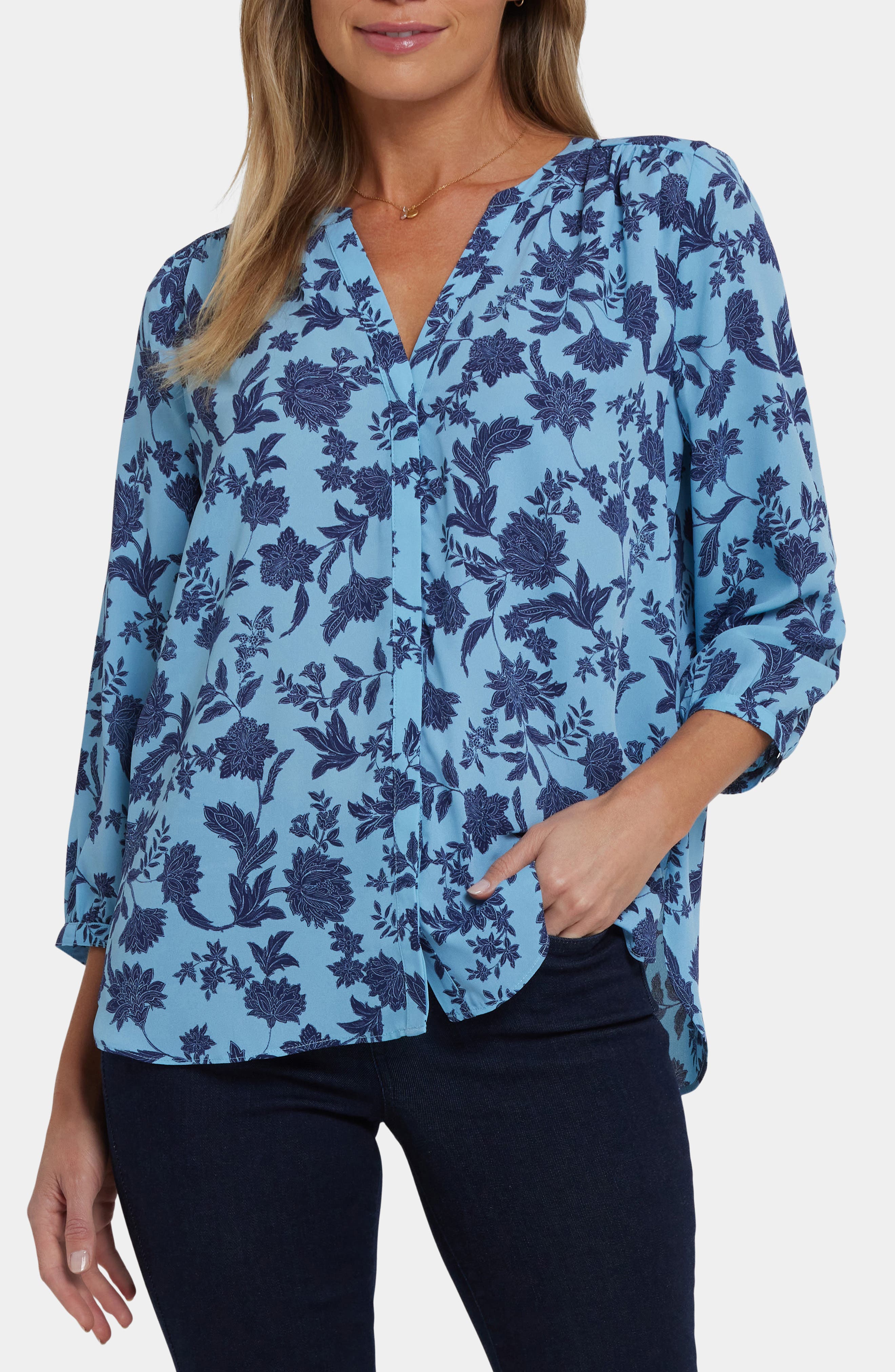 NYDJ Pintuck Top