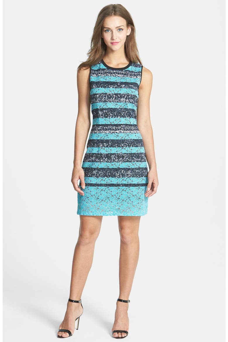 'Fleur' Sheath Dress, Main, color, CARIBBEAN MULTI