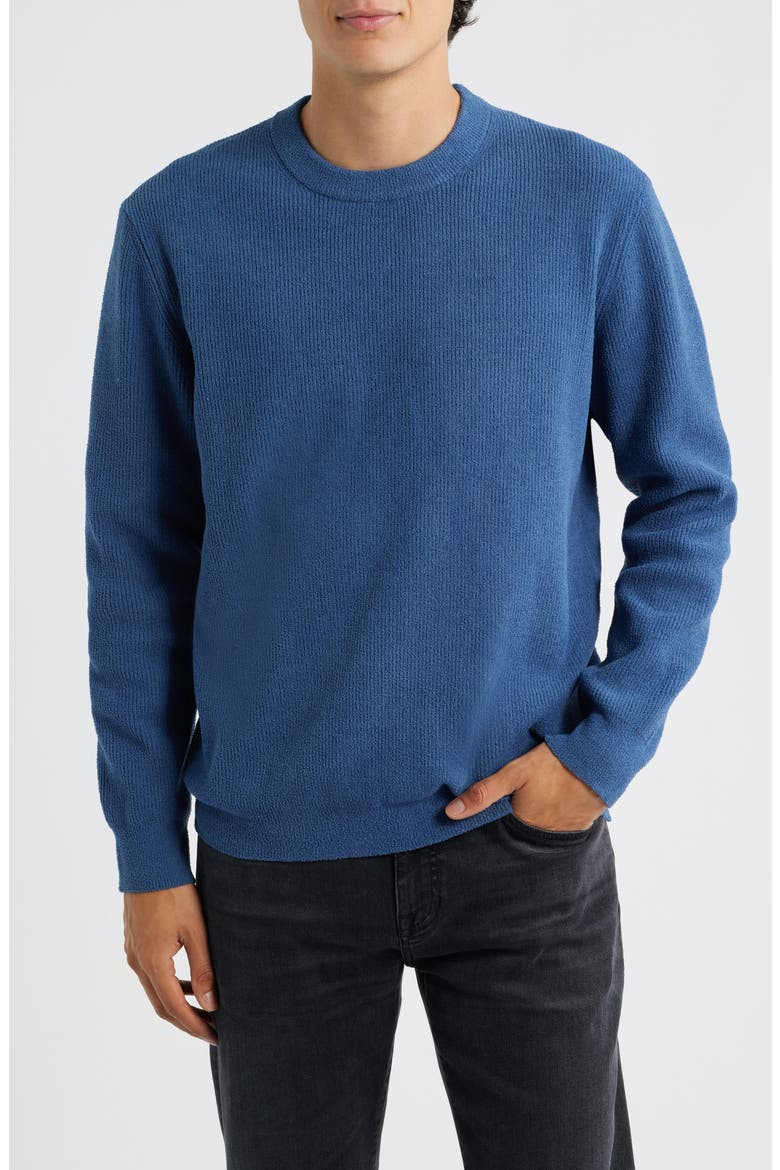 Danny 6429 Rib Sweater, Main, color, DENIM BLUE