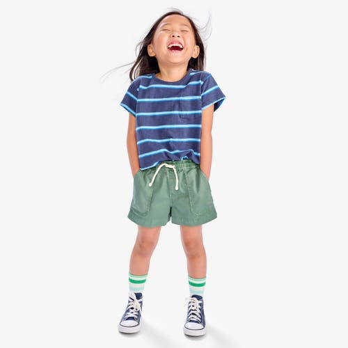 Primary Kids Garment Dyed Stretch Chino Midi Short In Cactus
