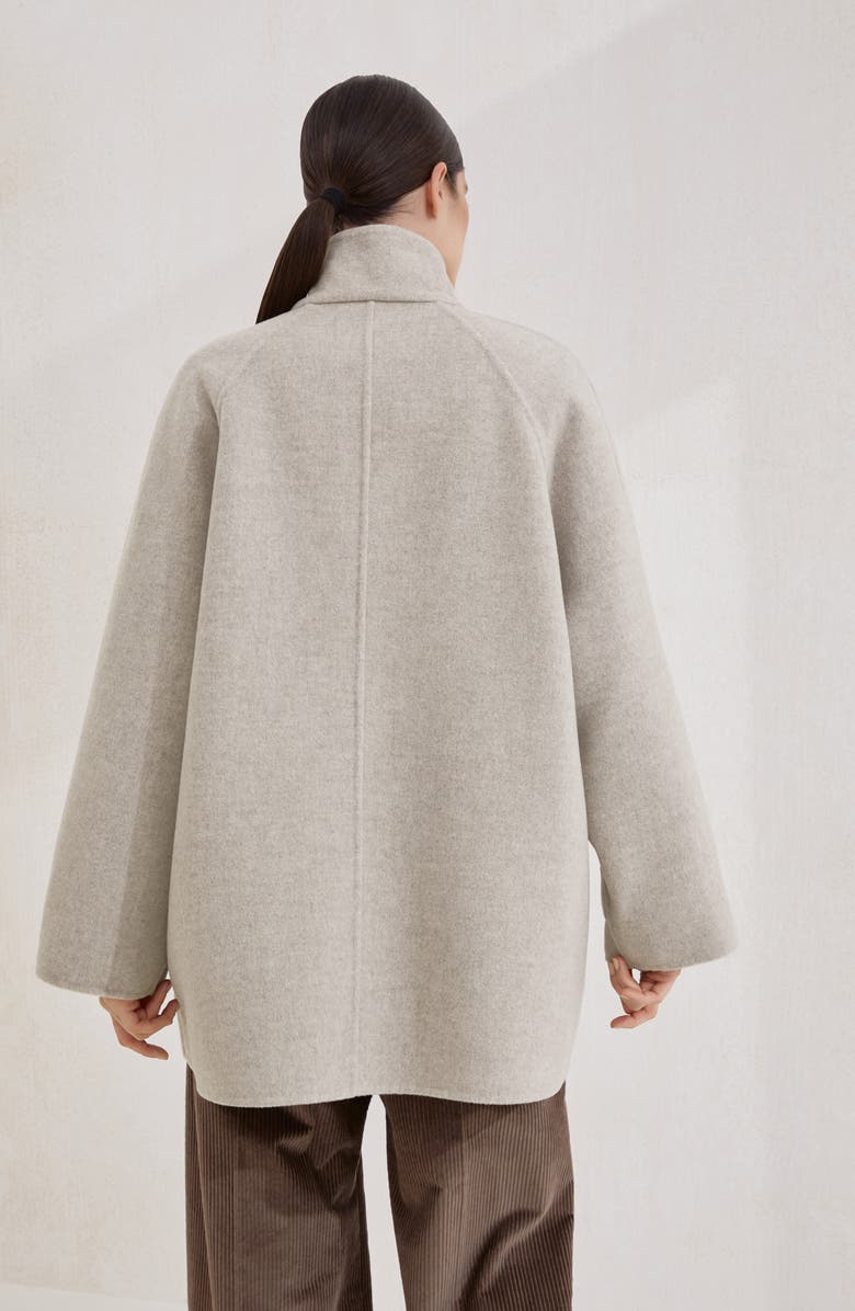 Brunello Cucinelli Hand-finished Caban jacket, Alternate, color, Cool Beige