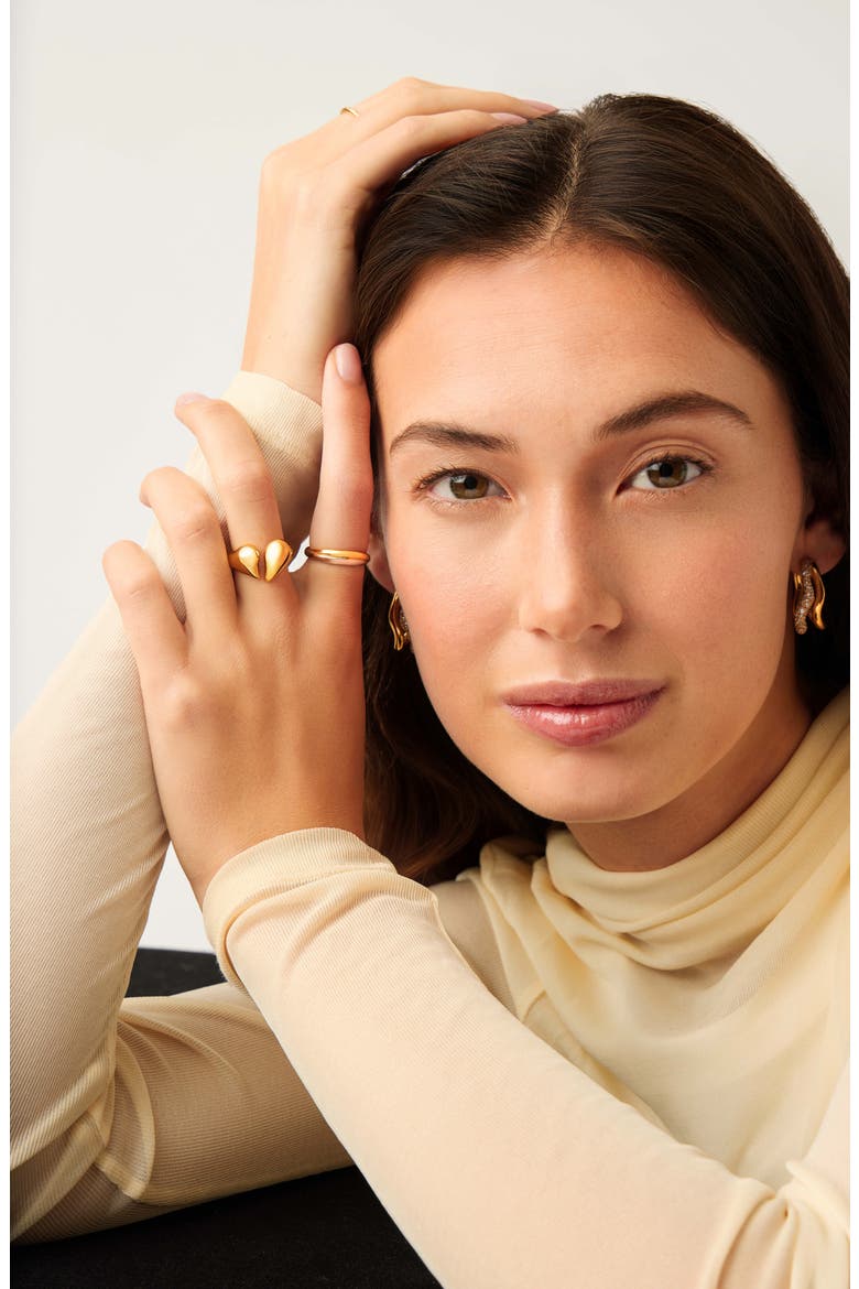 Molten Heartbreaker Statement Ring, Alternate, color, GOLD