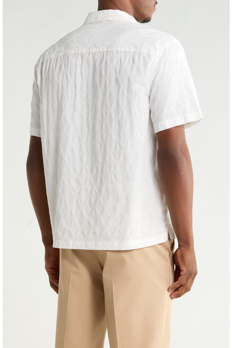 Embroidered Camp Shirt, Alternate, color, WHITE