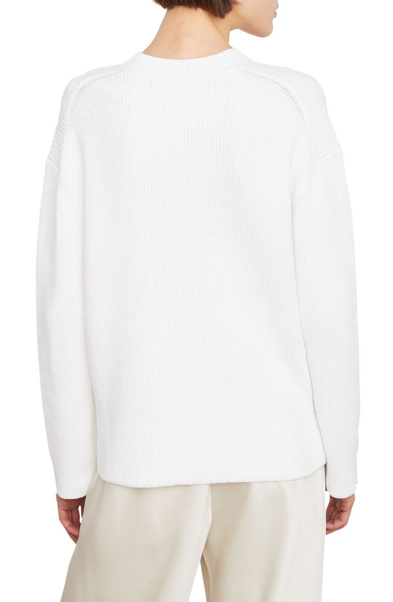 Vince Cotton Blend Rib Pullover, Alternate, color, 