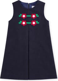 Florence Eiseman Corduroy Jumper with Flowers
