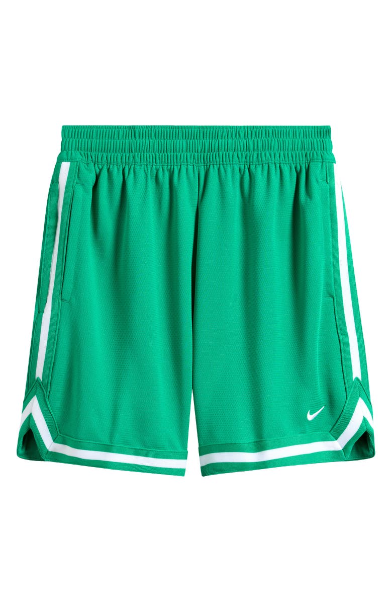 Nike Kids' Dri-FIT DNA Athletic Shorts, Main, color, Stadium Green/ White