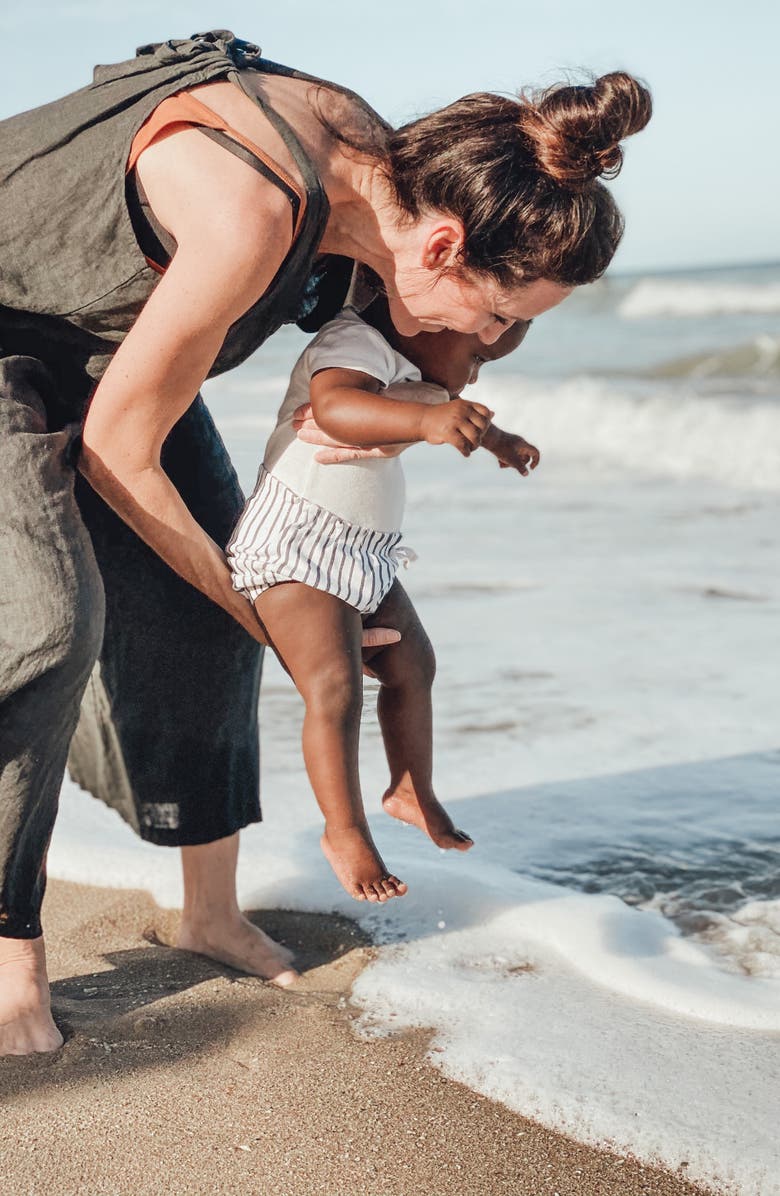 Pehr Stripes Away Bubble Shorts, Alternate, color, Stripes Away Ink Blue