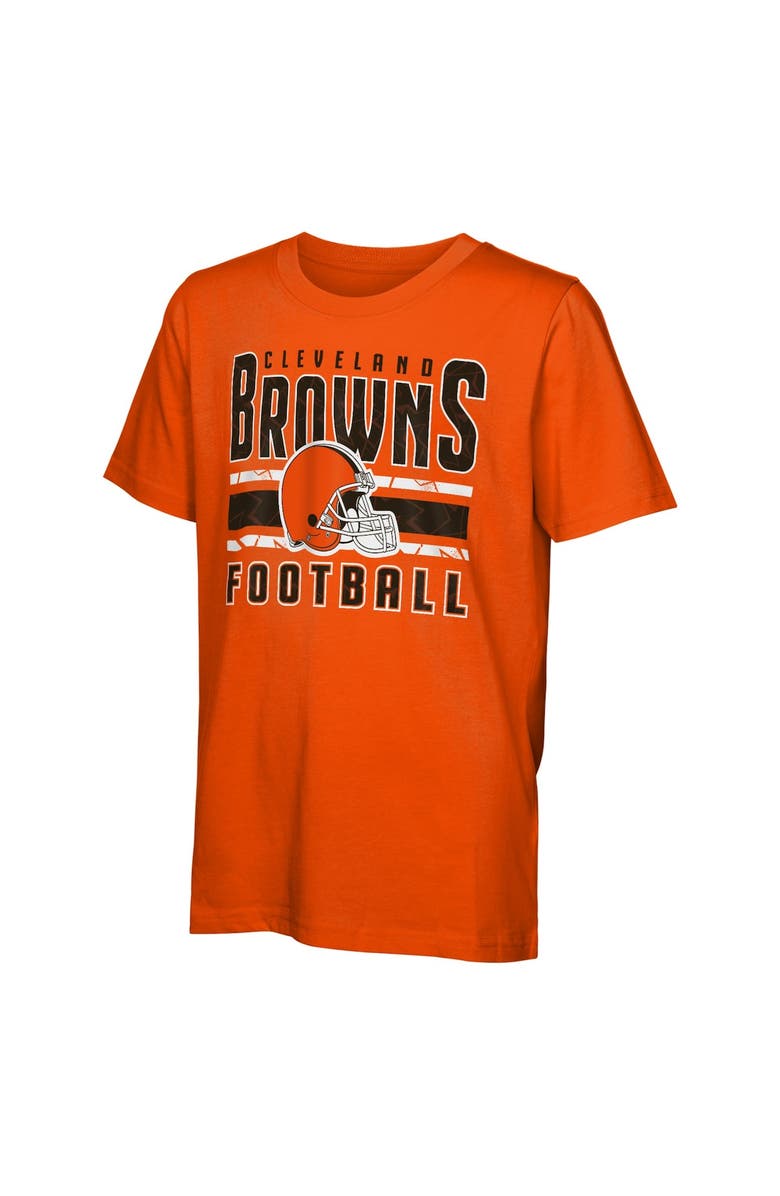 Outerstuff Preschool Cleveland Browns In the Mix T-Shirt Combo Set, Alternate, color, Orange