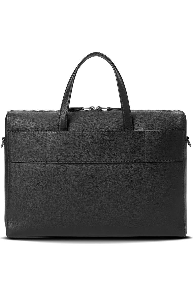 Shinola Canfield Essential Pebbled Leather Briefcase, Alternate, color, Black