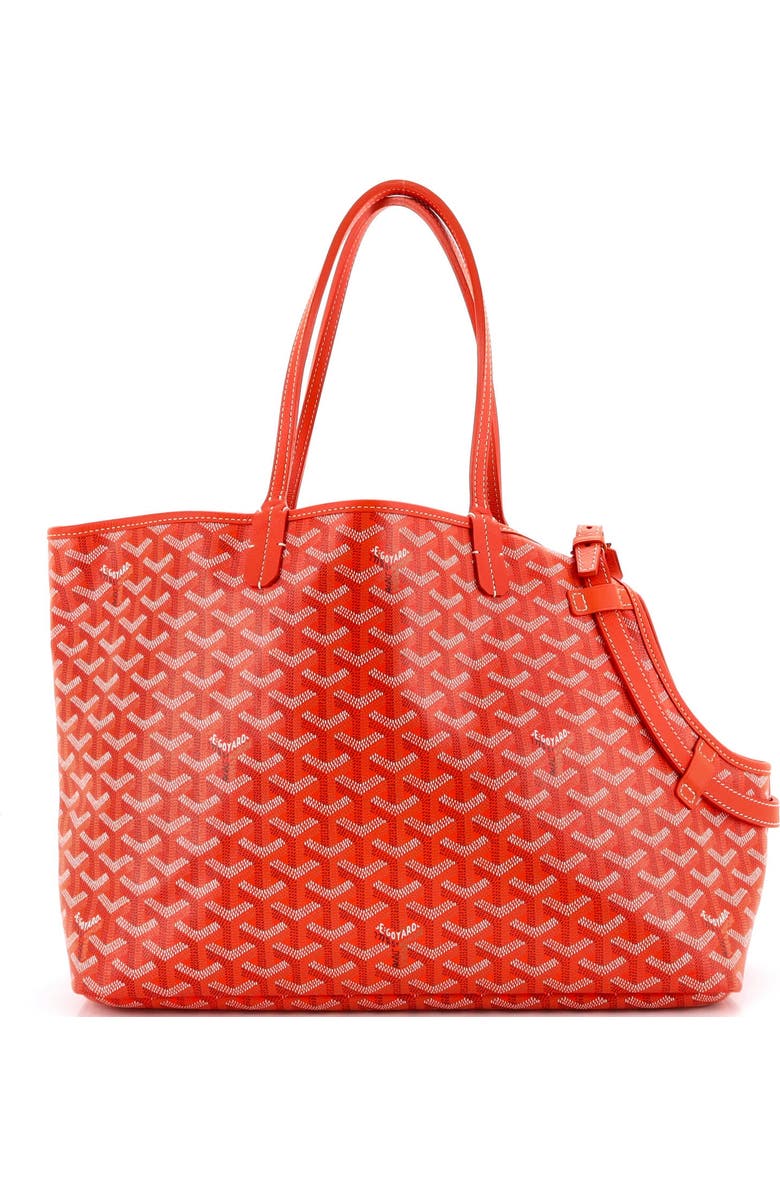 Pre-Owned Goyard Chien Gris Pet Carrier Tote Coated Canvas, Main, color, Orange
