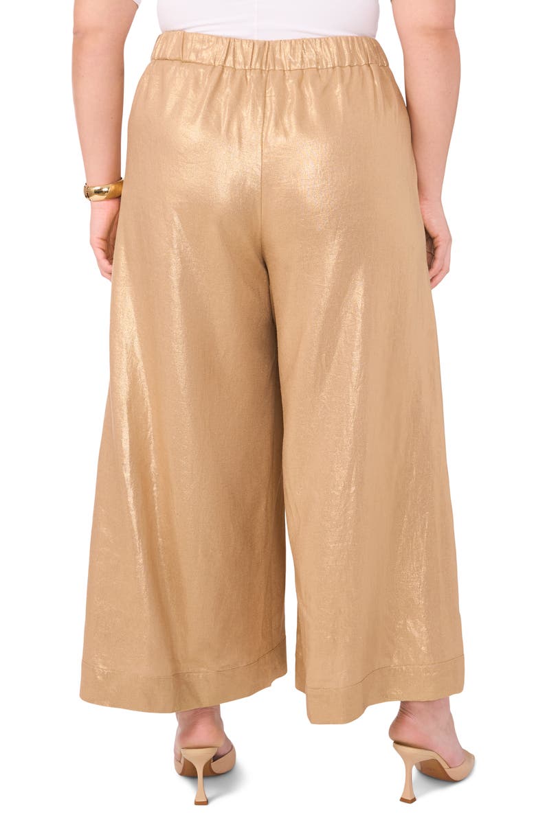 Vince Camuto Metallic Wide Leg Pants, Alternate, color,