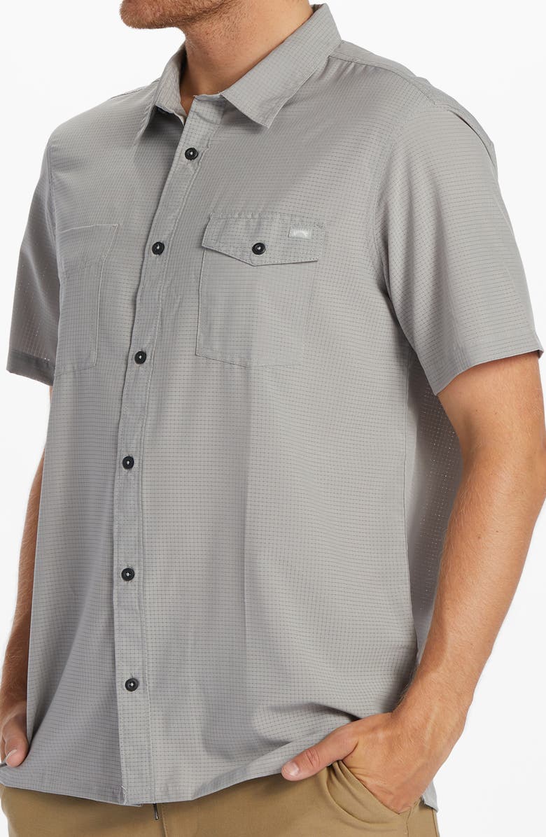 Billabong SurfTrek Tech Short Sleeve Button-Up Shirt, Alternate, color, 