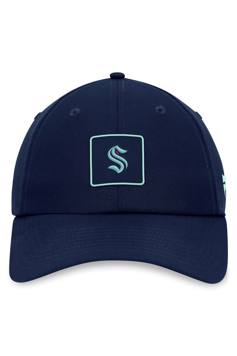 Men's Fanatics Branded Deep Sea Blue Seattle Kraken Authentic Pro Rink Adjustable Hat, Alternate, color, Navy