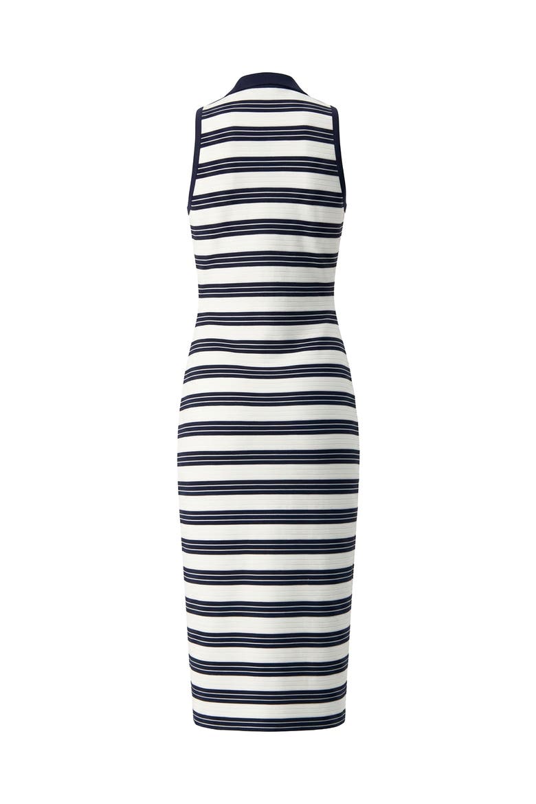 Sleeveless Striped long Dress, Alternate, color, Navy Blue