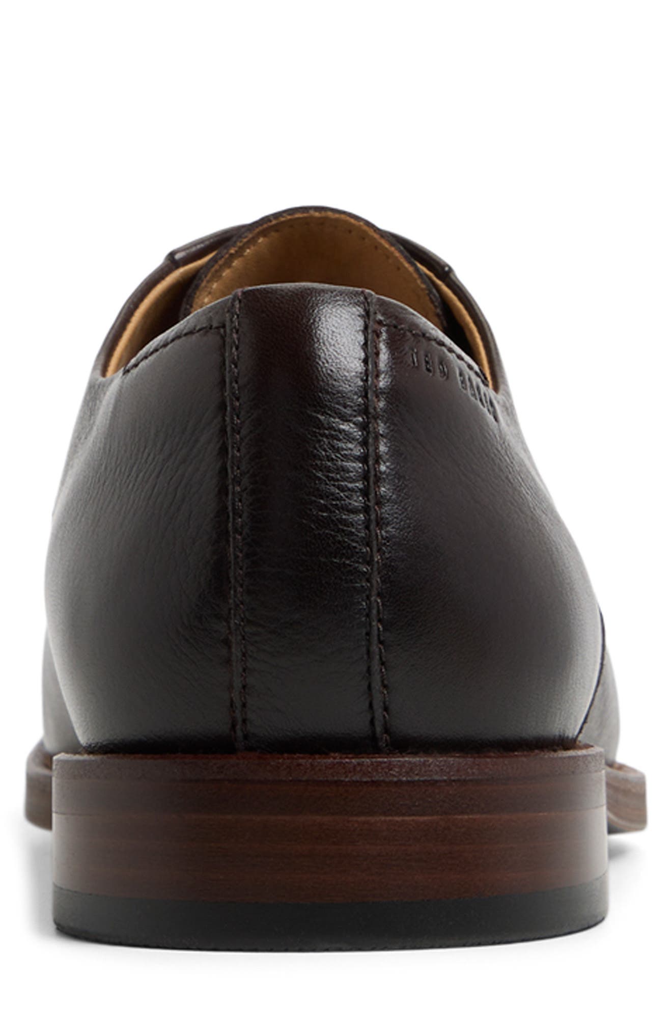 Ted Baker London Regent Plain Toe Derby, Alternate, color, Medium Brown