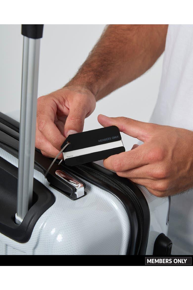 Luggage Tags, Set of 3 Durable Metal Travel Tags, Alternate, color, Black