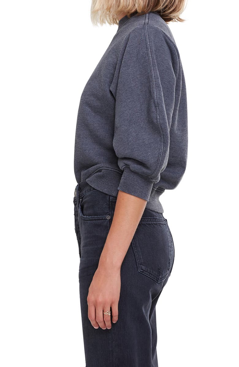 AGOLDE Thora Puff Sleeve Sweatshirt, Alternate, color, 