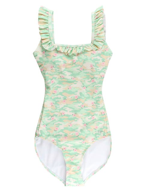 UPF50+ Women's Ruffle One Piece Swimsuit