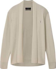 AllSaints Mode Merino Wool Shawl Collar Cardigan