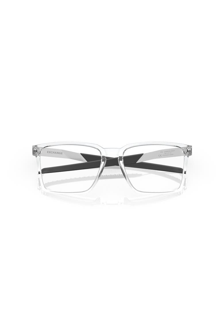 56mm Rectangle optical glasses, Alternate, color, Transparent