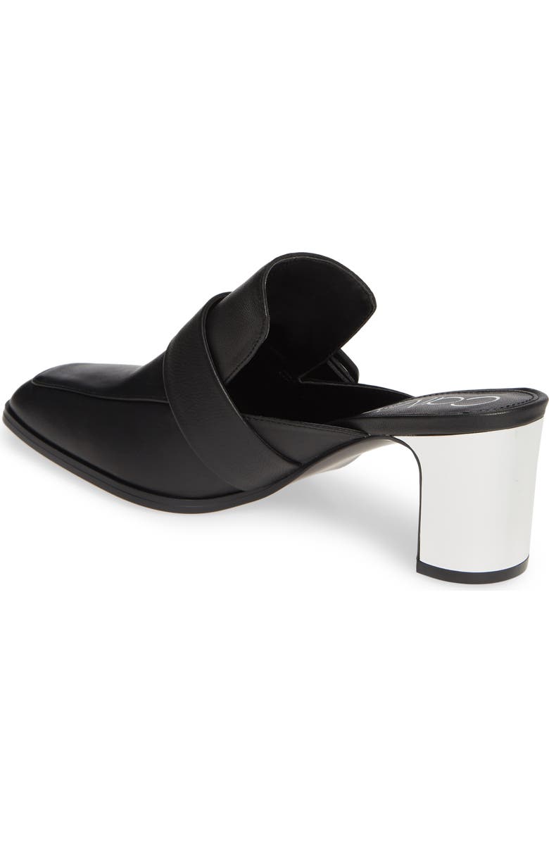 Calvin Klein Dacy Logo Buckle Loafer Mule, Alternate, color,