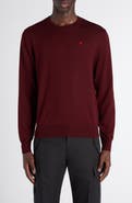 McQueen Embroidered Skull Wool Crewneck Sweater