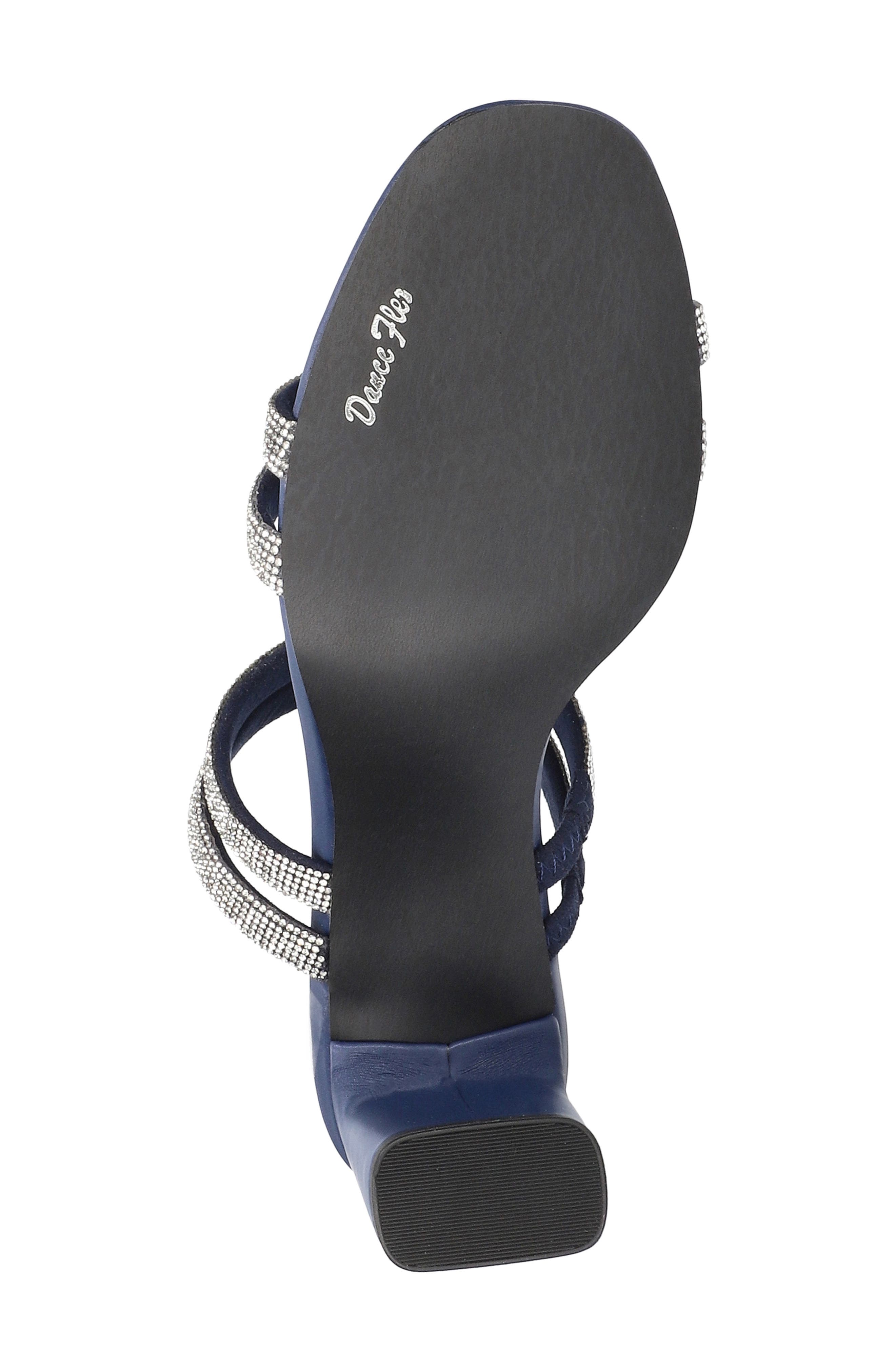 Jemma Slide Sandal, Alternate, color, NAVY SATIN STONES