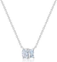 Crislu Oval & Baguette Cubic Zirconia Pendant Necklace