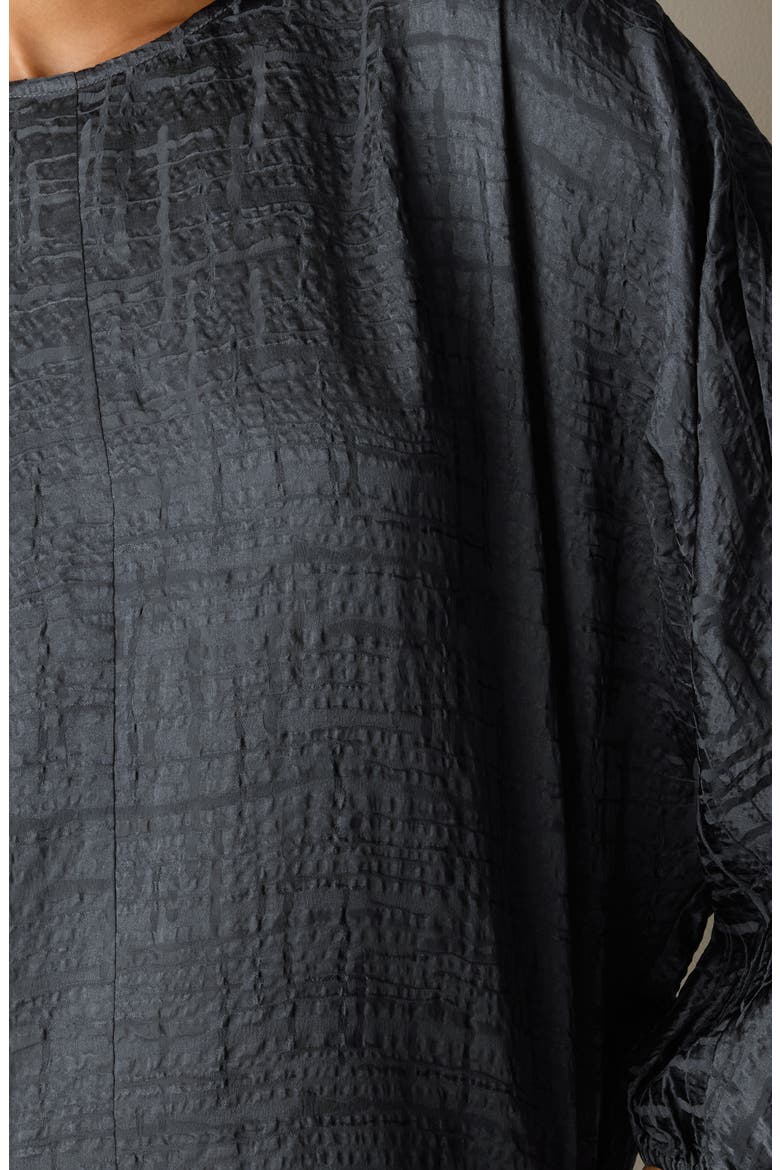 Silk Round Neck Dolman Sleeve Top, Alternate, color, GRAPHITE