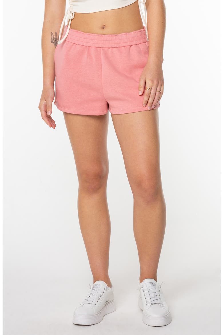 Summer Fling Fleece Shorts, Main, color, MAUVE GLOW SOLID