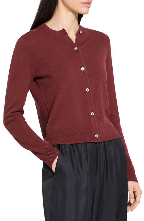 Theory Cashmere Cardigan In Red