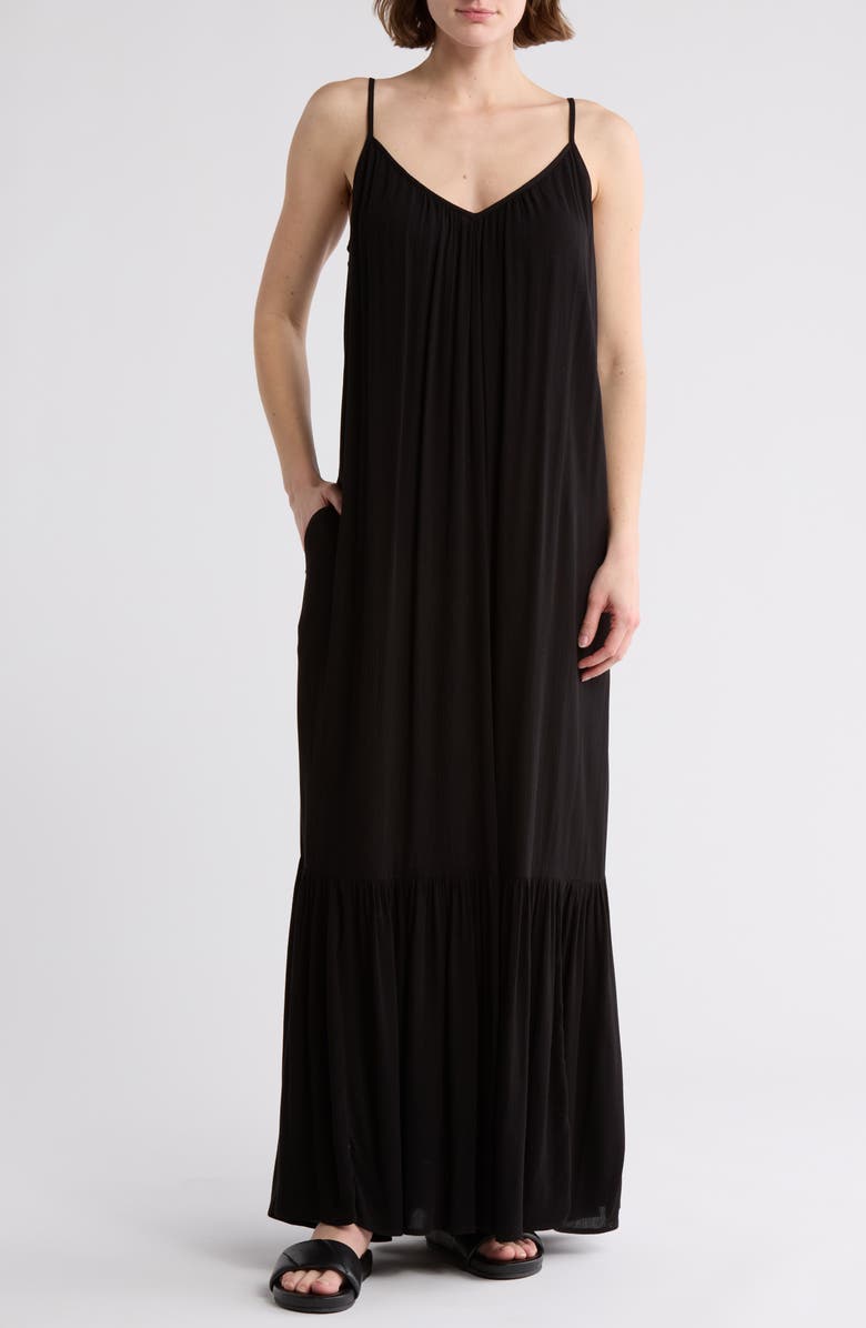 Melrose and Market Gauze Tiered Maxi Dress, Main, color, 