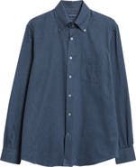 Thom Sweeney Cotton Flannel Button-Down Shirt