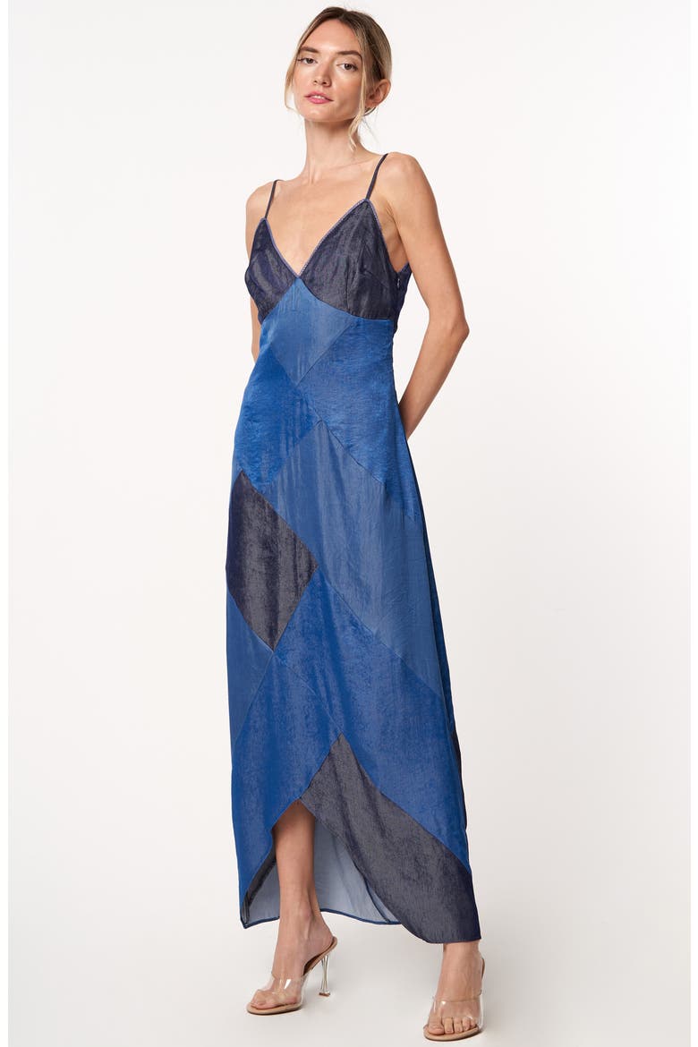 Derica Patchwork Slipdress, Alternate, color, BLUE MULTI