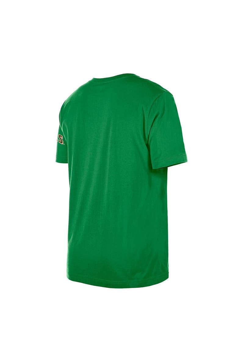 Men's New Era  Kelly Green Los Angeles Angels St. Patrick's Day Shamrock Fill T-Shirt, Alternate, color, Kelly Green