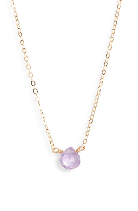 Birthstone Pendant Necklace