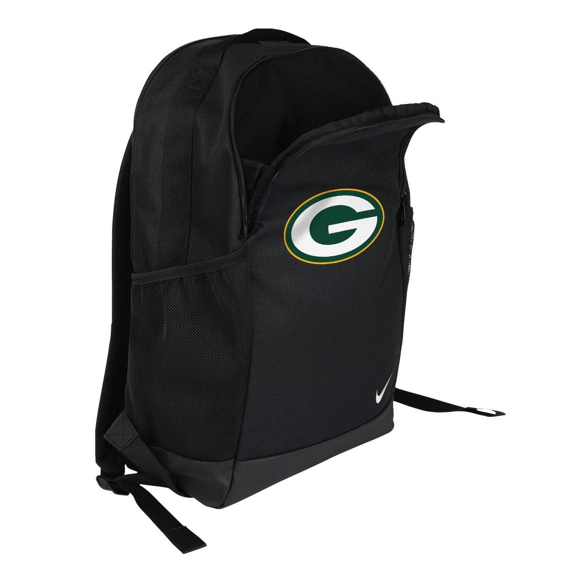 Green Bay Packers Primary Logo Backpack, Alternate, color, Black