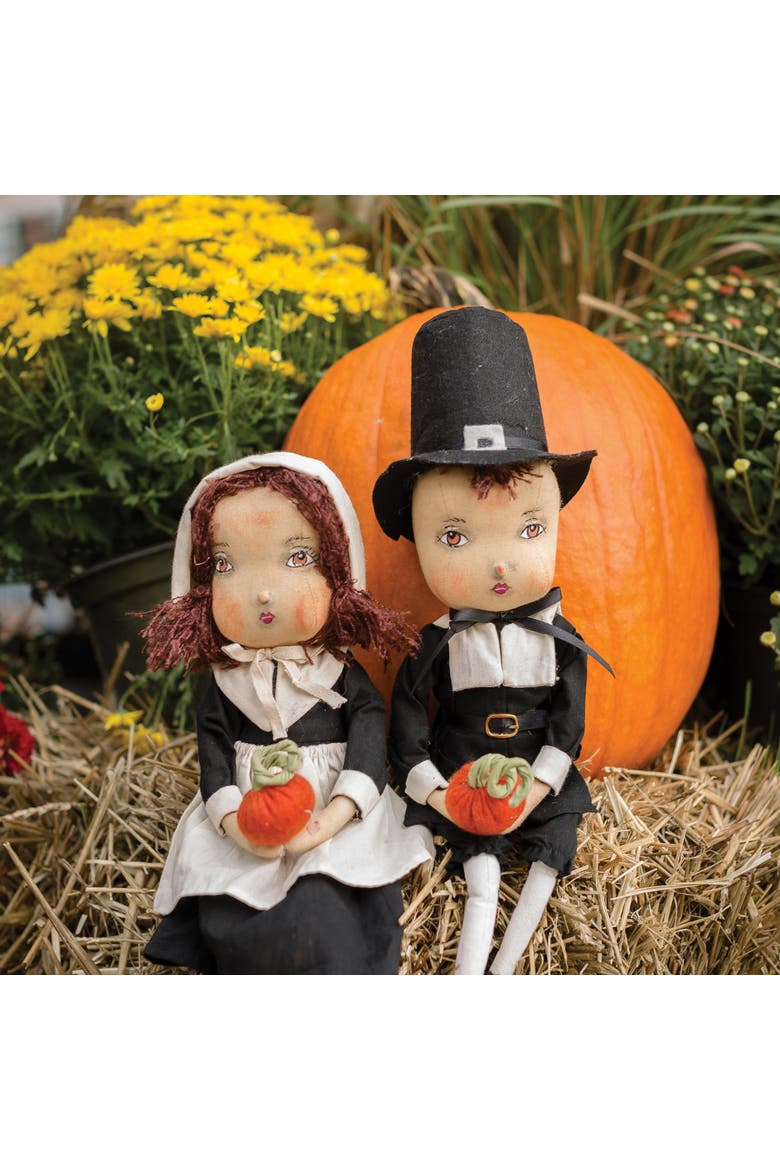 Eve Pilgrim Thanksgiving Joe Spencer Gathered Traditions Figurine 15", Alternate, color, Black