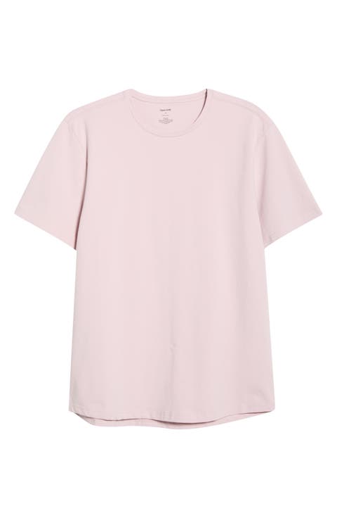 Crewneck Stretch Cotton T-Shirt