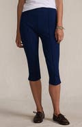 Lands' End Starfish High Rise Pintuck Capri Pants