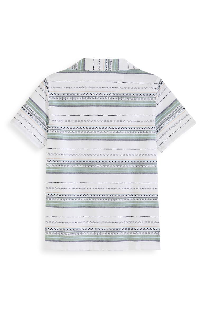 Kids' Dobby Camp Shirt, Alternate, color, WHITE TRADITIONAL