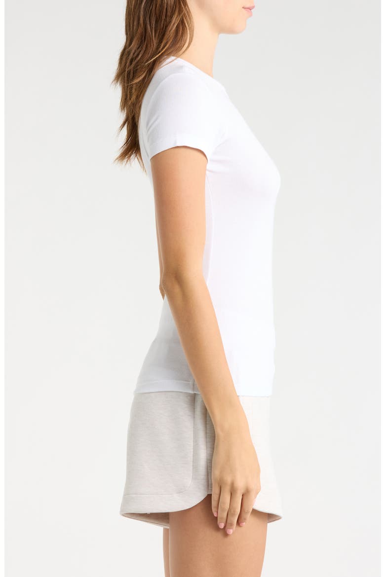 Rib Baby T-Shirt, Alternate, color, BRILLIANT WHITE