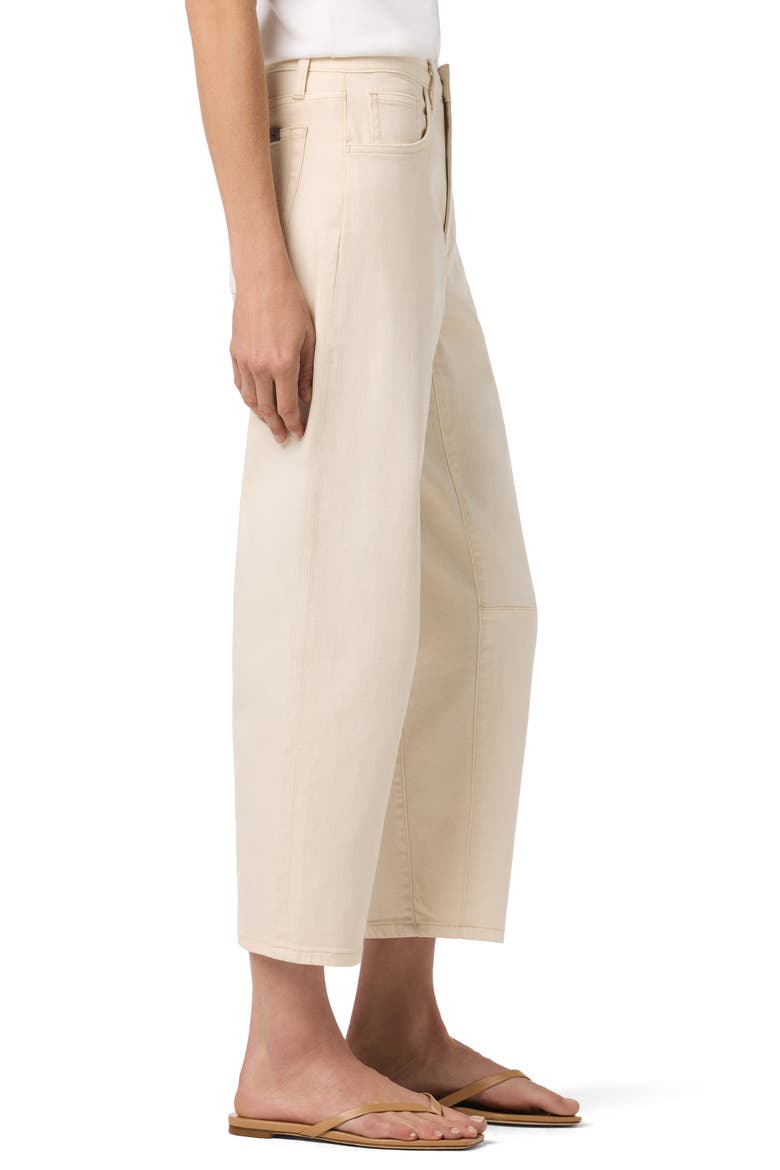 High Waist Ankle Barrel Leg Jeans, Alternate, color, ECRU