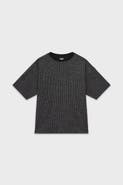SOW Kids Sustainable Glitter Cropped Ribbed T-Shirt Girls
