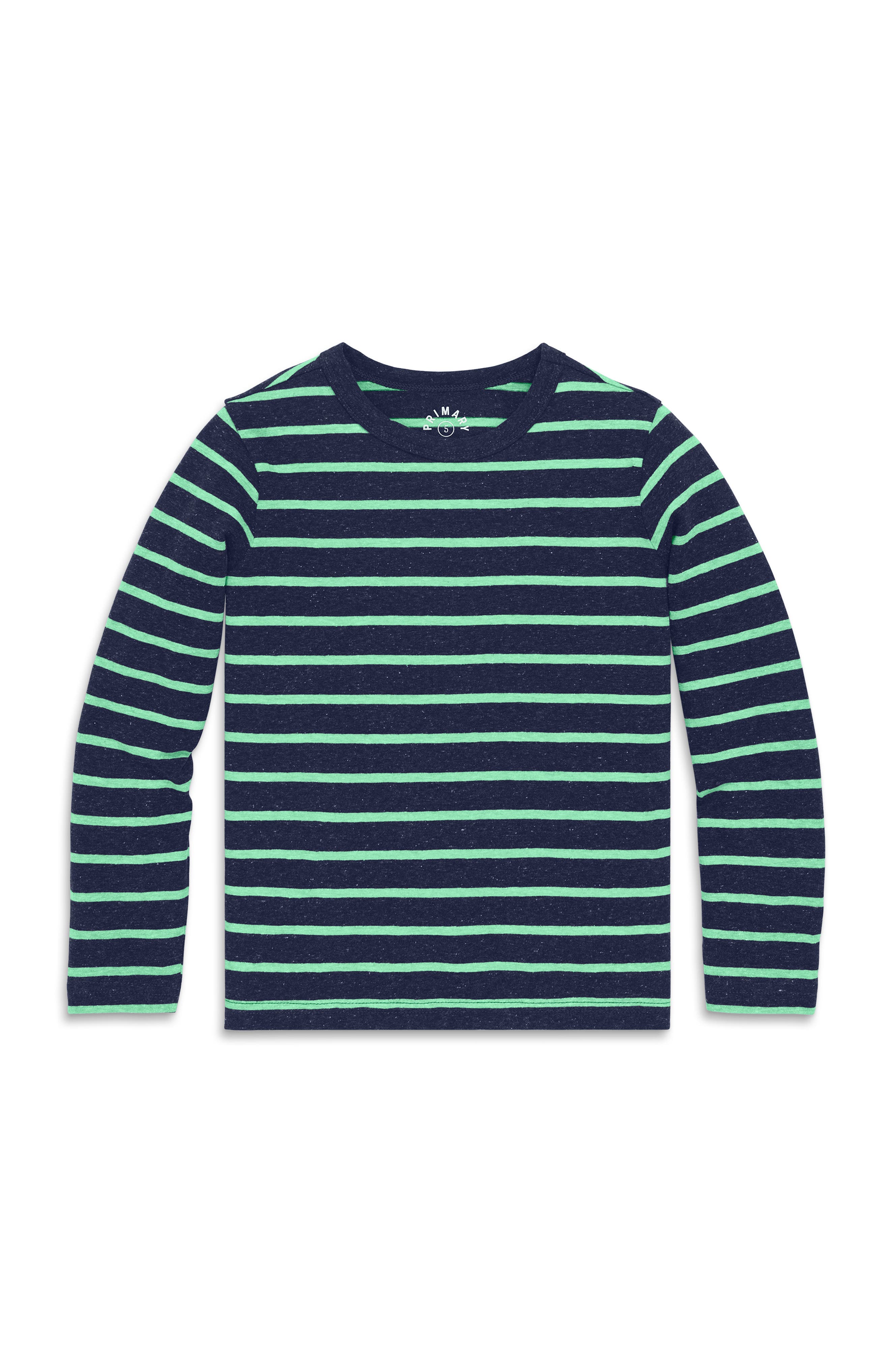 Navy/ Clover Stripe